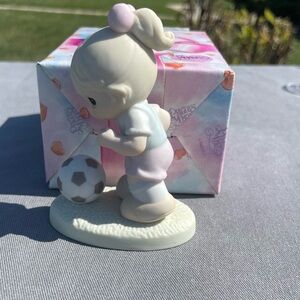 Precious Moments Adorable Soccer Girl Figurine